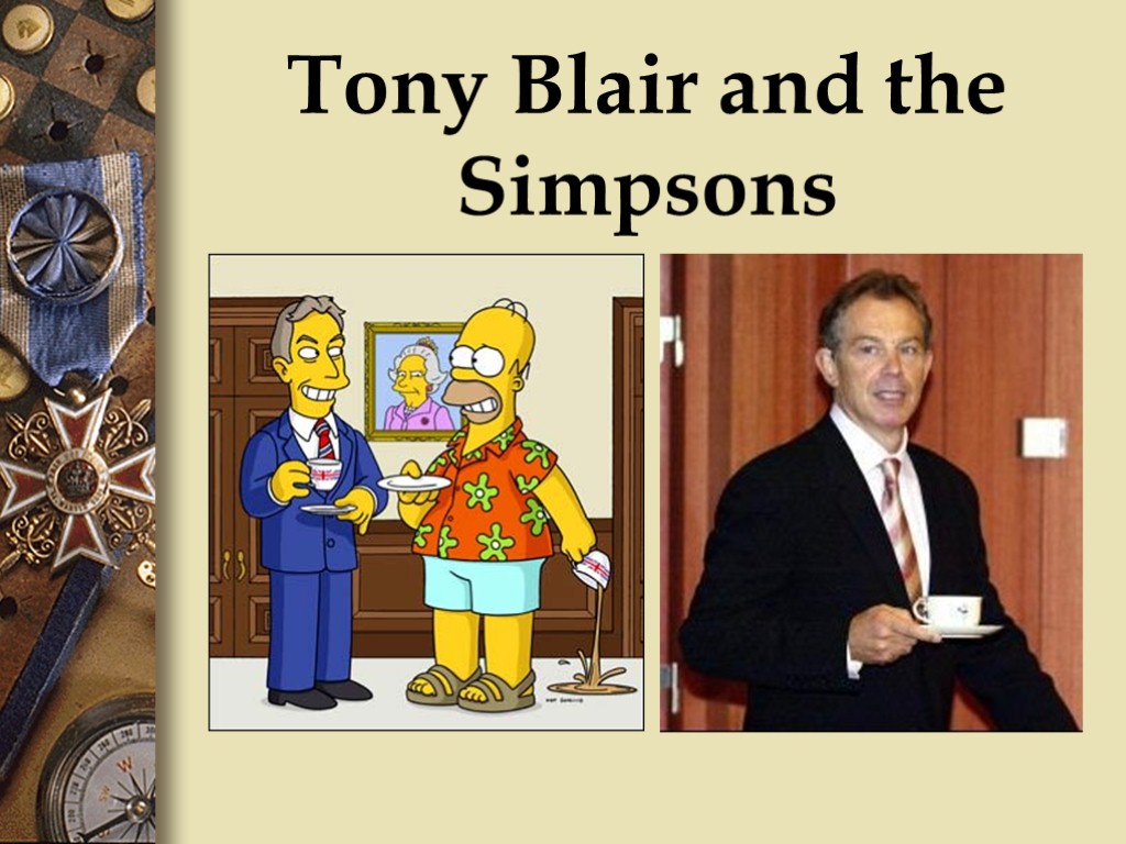 Tony Blair and the Simpsons